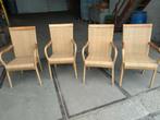 Rotan tuinstoelen 4X, Ophalen, Gebruikt, Rotan