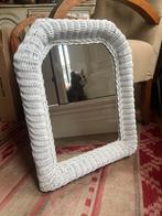 Vintage wicker mirror, Ophalen, Zo goed als nieuw, Rechthoekig