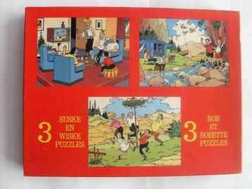 Suske en Wiske Puzzel 1977 3 in 1 Doos Willy Vandersteen