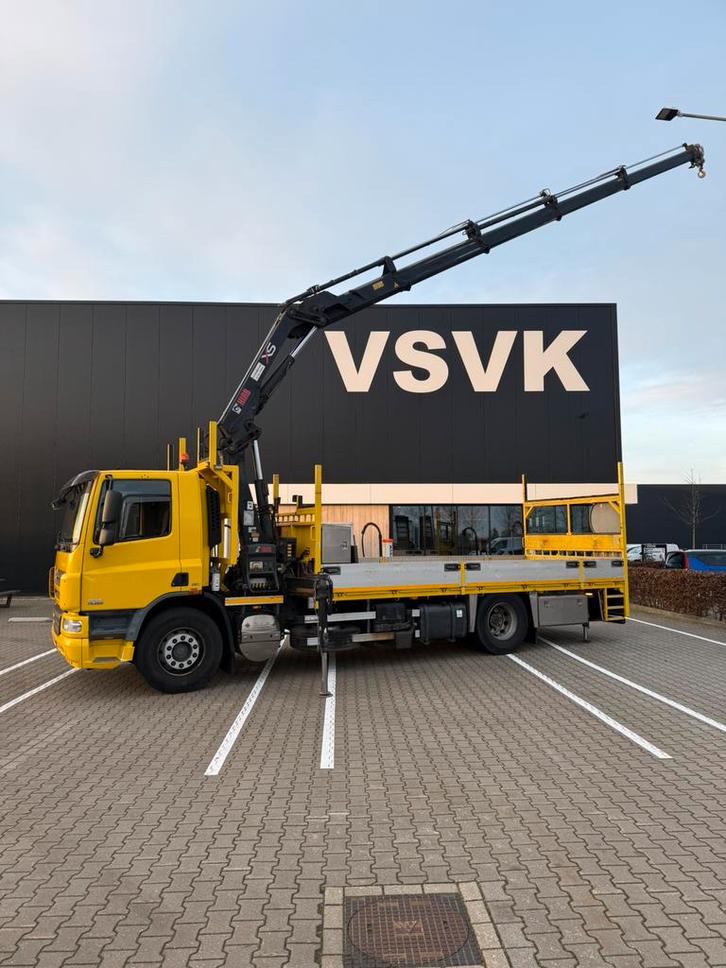 DAF CF75 HIAB 144 E4 HIPRO KRAANWAGEN, Auto's, Vrachtwagens, Bedrijf, Airconditioning, Bluetooth, Radio, DAF, Diesel, Euro 5, Automaat