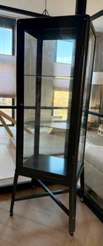 IKEA Fabrikor vitrinekast donkergrijs, Ophalen, 50 tot 100 cm, 150 tot 200 cm, 25 tot 50 cm