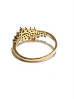14k gouden ring met zirkonia, ., Ophalen of Verzenden, Zo goed als nieuw, Met edelsteen