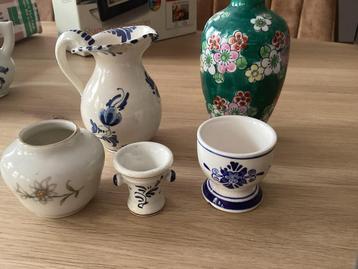 Delfts Blauw & Chinees Porselein - 5 Stuks beschikbaar voor biedingen