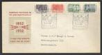 Nederland FDC E10 Met Adres 100 jaar postzegels 1952, Ophalen of Verzenden, Beschreven, Nederland