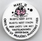 Button VV DE VÊRKUSKÖP Carnavalsclub in Weert1998, Verzamelen, Speldjes, Pins en Buttons, Ophalen of Verzenden, Zo goed als nieuw