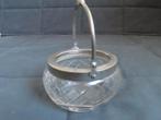 Kristallen schaaltje met handvat, Antiek en Kunst, Antiek | Glas en Kristal, Ophalen of Verzenden
