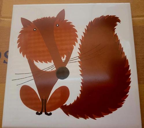 Kenneth Townsend Menagerie serie Vos wandtegel jaren 60/70, Antiek en Kunst, Antiek | Keramiek en Aardewerk, Ophalen