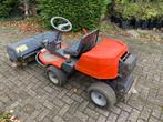 Husqvarna rider met veegmachine, Ophalen, Gebruikt, Husqvarna, Elektrische starter