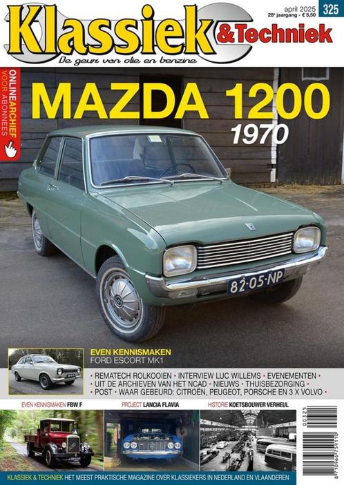 Klassiek & Techniek 325 2025 : Mazda 1200 - Ford Escort MK1, Boeken, Auto's | Folders en Tijdschriften, Gelezen, Algemeen, Ophalen of Verzenden