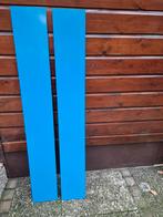 2 blauw gemoffelde aluminium platen, Ophalen, Nieuw, Overige materialen, Slot