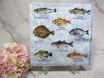 Knutsel servetten verschillende vissen decoupage nr 485, Hobby en Vrije tijd, Knutselen, Ophalen of Verzenden, Nieuw, Materiaal