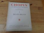 Chopin - mazurkas, Muziek en Instrumenten, Bladmuziek, Gebruikt, Klassiek, Ophalen of Verzenden, Artiest of Componist