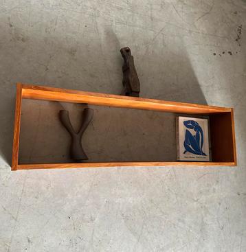 Vintage Teak Houten Plank - Wandmontage beschikbaar voor biedingen