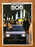 Peugeot 505 1987 folder, Verzenden, Nieuw, Peugeot, Peugeot