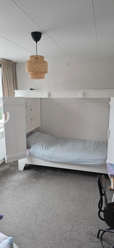 Lief bedstee, Kinderen en Baby's, Kinderkamer | Bedden, Gebruikt, 180 cm of meer, 85 tot 100 cm, Lattenbodem, Matras, Ophalen