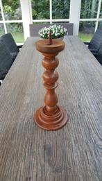 grote kaarsen kandelaar, Ophalen of Verzenden, Zo goed als nieuw, Kandelaar, Hout