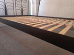 Bedframe Ikea plus lattenbodems, Huis en Inrichting, Slaapkamer | Bedden, Ophalen, Zwart, Tweepersoons, 140 cm