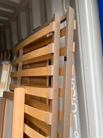 Gratis Bedframe met Nachtkastjes & Lampjes, Ophalen, Gebruikt, Bruin, .