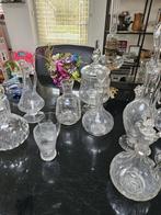 Collectie Antieke Kristallen Karaffen en Glazen, Antiek en Kunst, Antiek | Glas en Kristal, Ophalen of Verzenden
