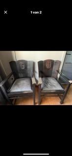 2 antieke stoelen met wapen van Spakenburg, Antiek en Kunst, Antiek | Meubels | Stoelen en Banken, Ophalen