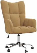 353343 Draaistoel lichtbruin met gasveer (nieuw in doos), Ophalen, Minder dan 75 cm, Nieuw, Metaal
