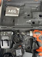 AEG boormachine, Ophalen of Verzenden, Gebruikt, Boormachine, Variabele snelheid