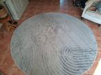 Zgan wollen vloerkleed 250 doorsnede modern grijs, Ophalen, Rond, 200 cm of meer, Zo goed als nieuw