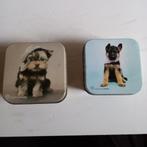Twee leuke Blikjes.     Met honden er op., Verzamelen, Blikken, Ophalen of Verzenden