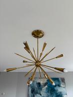 Sputnik kroonluchter – messing – Stilnovo stijl – 1950s, Huis en Inrichting, Ophalen, Zo goed als nieuw, Metaal, Italiaans, mid century modern, vintage, design, art deco