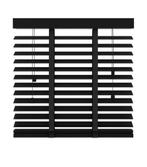 GAMMA houten jaloezie 50 mm matzwart 136x139 cm (bxh), Ophalen, Gebruikt, 100 tot 150 cm, 100 tot 150 cm