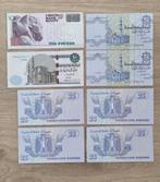 Bankbiljetten 8x Egypte - bijna UNC en UNC, Ophalen of Verzenden, Egypte, Setje