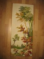 Wandbord Kleed Herfst-Hand Geborduurd Vintage (nr 1 ), Ophalen