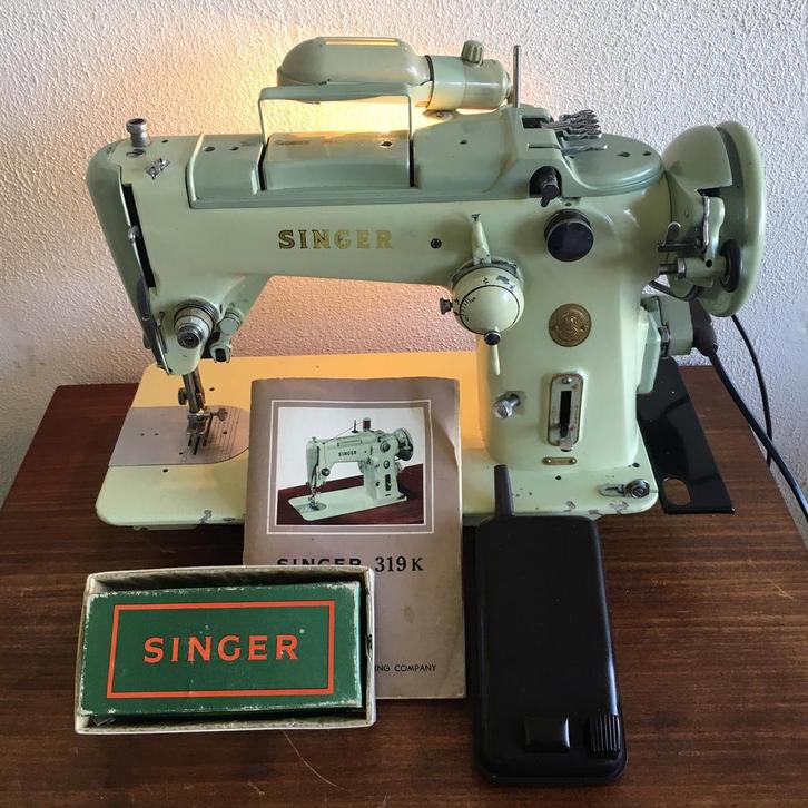 Singer 319 K naaimachine, Hobby en Vrije tijd, Naaimachines en Toebehoren, Zo goed als nieuw, Naaimachine, Singer, Ophalen of Verzenden