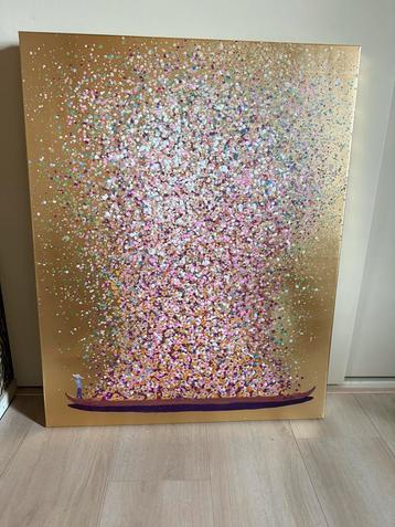 Kare Design Flower Boat Schilderij - 100x80cm beschikbaar voor biedingen