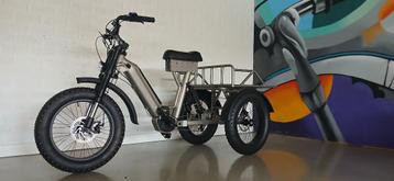 Laatste stuk! Elektrische Driewielfiets middenmotor geveerd beschikbaar voor biedingen