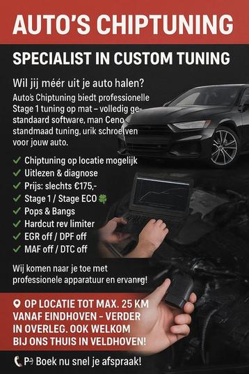 Chiptuning custom made actie  !!! beschikbaar voor biedingen