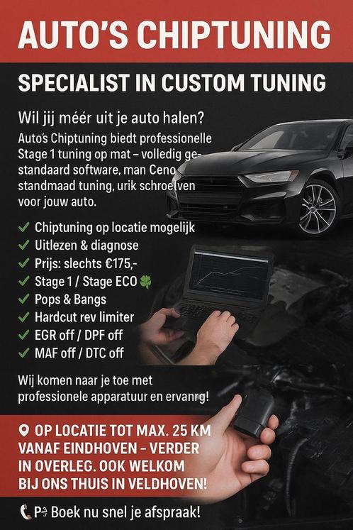Chiptuning custom made actie  !!!, Auto diversen, Tuning en Styling, Verzenden