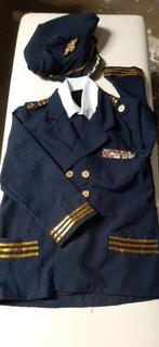 piloten jas en pet, Kinderen en Baby's, Carnavalskleding en Verkleedspullen, Ophalen of Verzenden, Zo goed als nieuw, 134 t/m 140