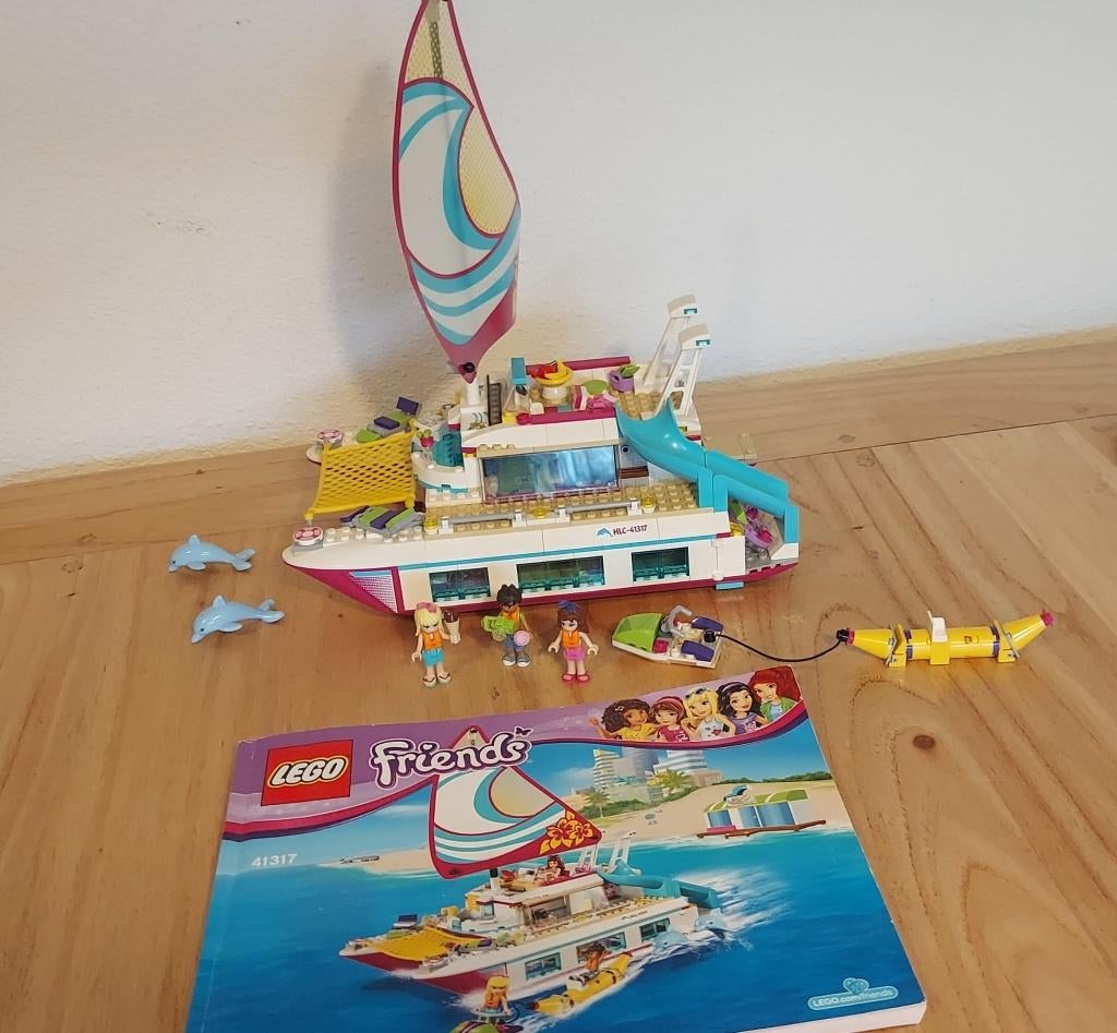 Lego Friends Sunshine Catamaran, Ophalen of Verzenden, Zo goed als nieuw, Complete set, Lego