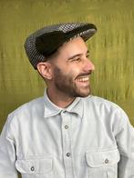 Vintage flatcap / franse pet / unisex / groen / beige / 59, Kleding | Heren, Hoeden en Petten, Vintage, Ophalen of Verzenden, Pet
