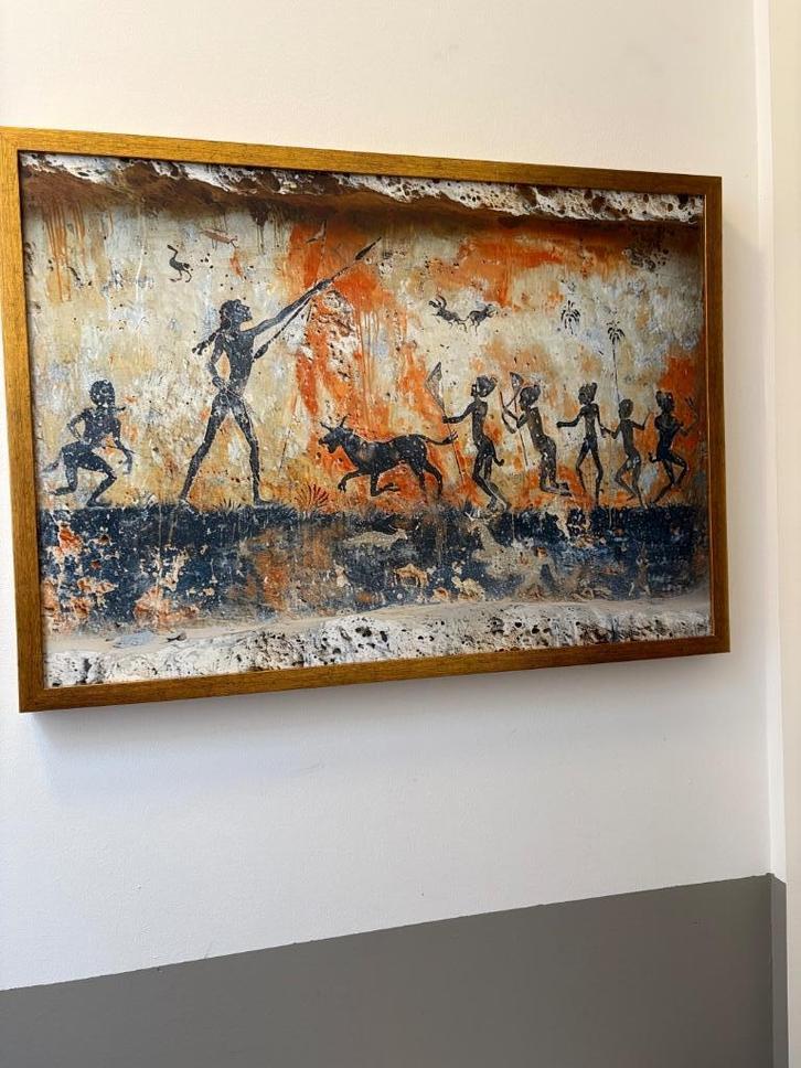 JACHTTAFEREEL print op canvas 70 cm x 50 cm, Huis en Inrichting, Woonaccessoires | Schilderijen, Tekeningen en Foto's, Zo goed als nieuw