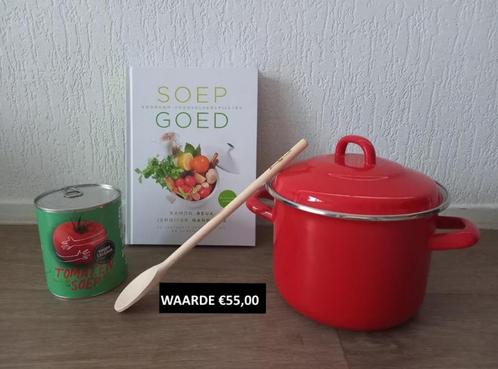 Soeppakket Postcodeloterij, Huis en Inrichting, Keuken | Potten en Pannen, Nieuw, Kookpan of Snelkookpan, Gietijzer, Verzenden