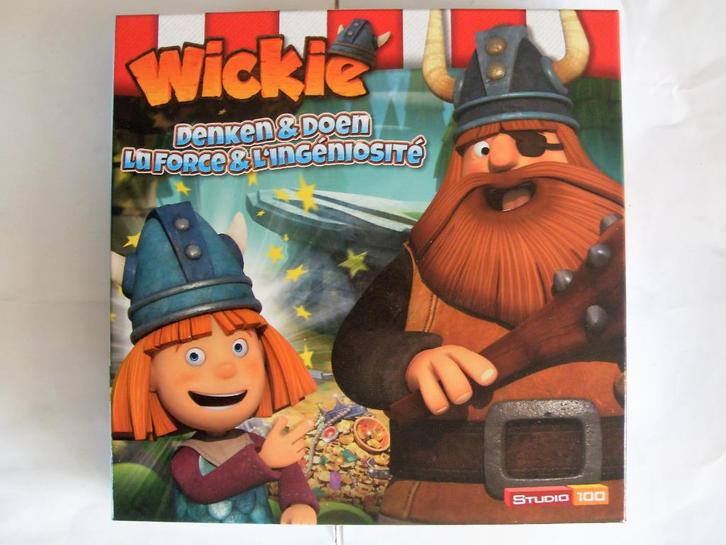 Wickie de Viking Spel Denken en Doen Stuidio 100, Hobby en Vrije tijd, Gezelschapsspellen | Bordspellen, Zo goed als nieuw, Een of twee spelers