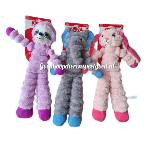 Hondenspeelgoed    KONG Shakers Crumples XL  " Grijs of Roze, Dieren en Toebehoren, Hondenspeelgoed, Nieuw, Knuffels, Ophalen of Verzenden