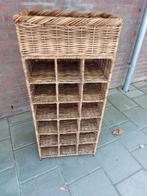 Rieten wijnrek, Huis en Inrichting, Woonaccessoires | Wijnrekken, Ophalen, Zo goed als nieuw, Hout, Minder dan 50 cm