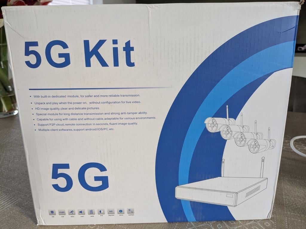 5 G Kit BeveiligingsCamera, Ophalen, Zo goed als nieuw, Buitencamera