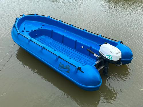 Whaly 370 yamaha 4 pk, Watersport en Boten, Vis- en Consoleboten, Tot 10 pk, 3 tot 6 meter, Benzine, Buitenboordmotor, Overige materialen