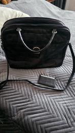 Zwarte Leren Croco Tas👜Claudio Fericci👜👜In Mooie staat, Ophalen, Zo goed als nieuw, Zwart, Schoudertasje