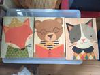 3x schilderij kinderkamer, Ophalen, Zo goed als nieuw, Wanddecoratie