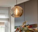 Hanglamp bol, Huis en Inrichting, Lampen | Hanglampen, Ophalen, Zo goed als nieuw, Glas, Minder dan 50 cm